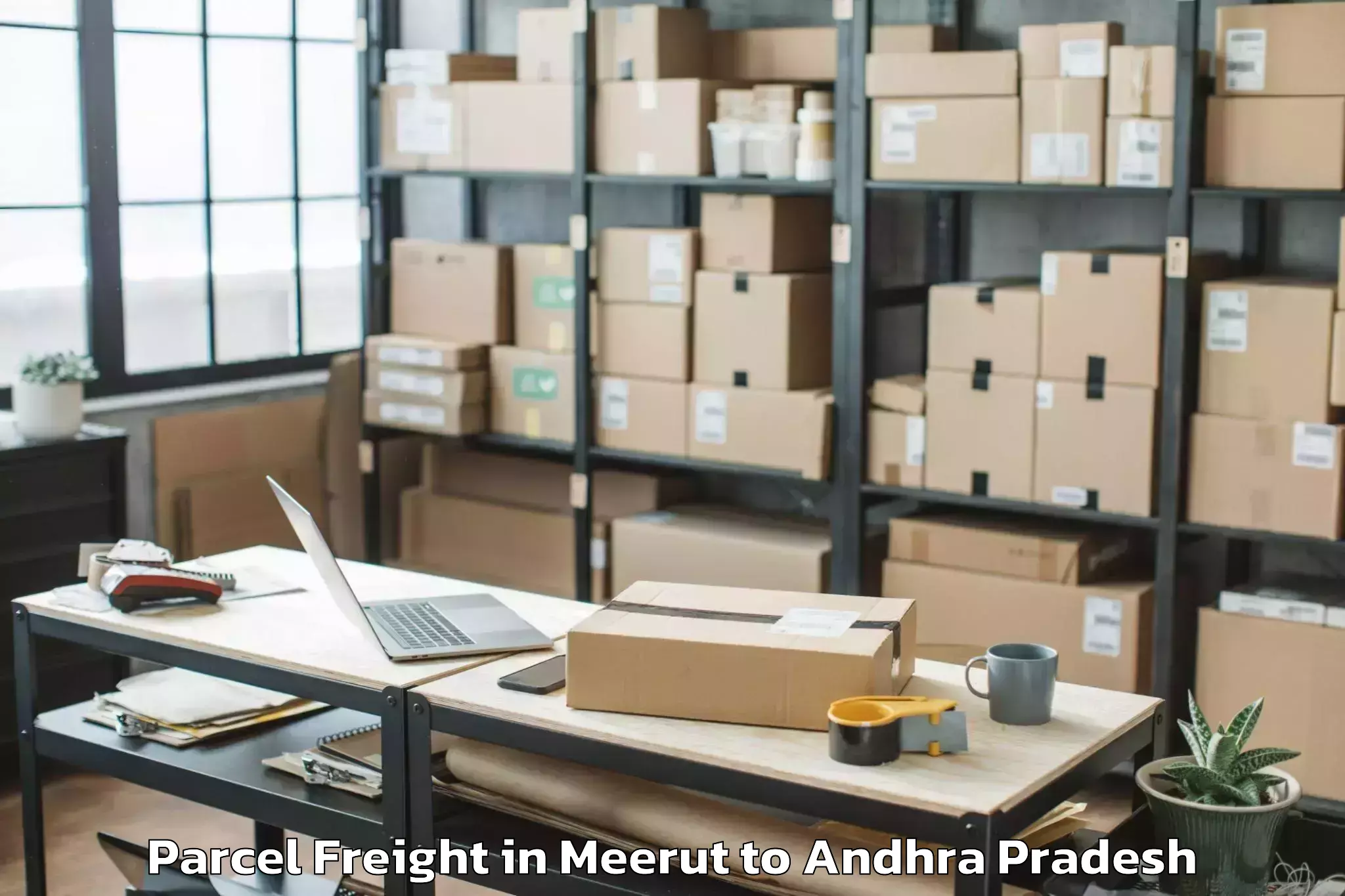 Book Meerut to Ulavapadu Parcel Freight